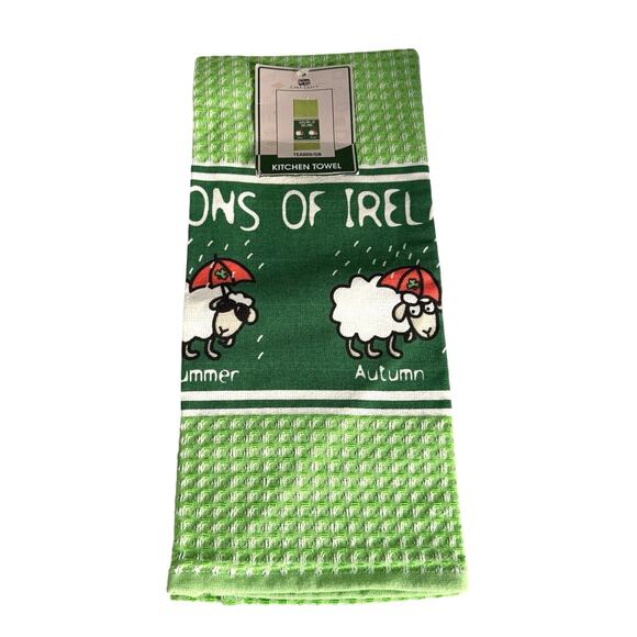 NWT Cara Craft "Seasons of Ireland" tea towel - Picture 2 of 6